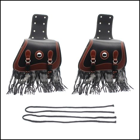 Motorcycle side bag, suitable for Harley cruisers, Vulcans, Benda Rebels retro side bag, saddlebag
