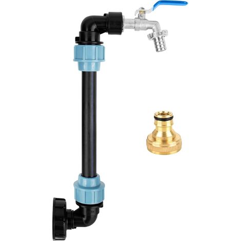IBC Adapter with Cygnhole and Brass Tap S60x6, 3/4", for 1000L Tank, Water Recovery (1/5)