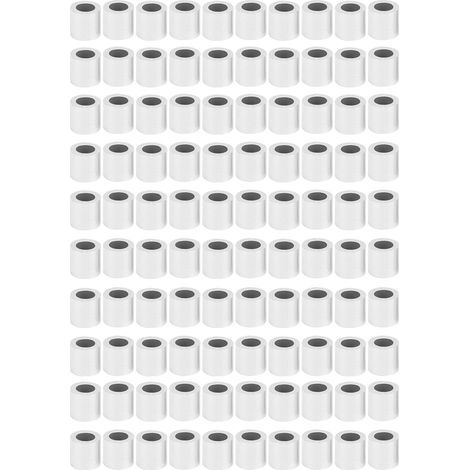 Manchon de boucle de sertissage en aluminium, trou rond M6, câble métallique en acier, fournitures industrielles, 100 pièces (1/5)