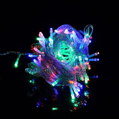 Guirlande lumineuse LED solaire multicolore 22 m 200 LED 8 modes multicolore 22 m200 17 × 9 × 10 cm 320 g – Livraison gratuite