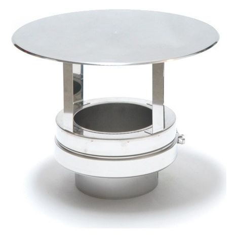 ASTEC Regenhaube DN113-300 Schornstein Regenhut Edelstahl Kaminabdeckung 8400-130 (1/2)