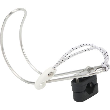 SJLERST Support en fer à cheval marin, polissage exquis, antirouille, anneaux de sauvetage en acier inoxydable, support pour bouée de sauvetage (1/5)