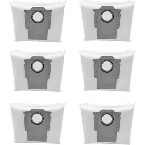 Sac À Poussière - Pour Robot Aspirateur Roborock S8 Pro Ultra Q7 Max S7 MaxV - Blanc Gris - 18x12x14 cm - 6 Pièces (1/4)
