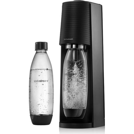 Machine à soda SODASTREAM TERRANLV – Préparation d'eau gazeuse et sodas – Couleur noir – Design compact et moderne