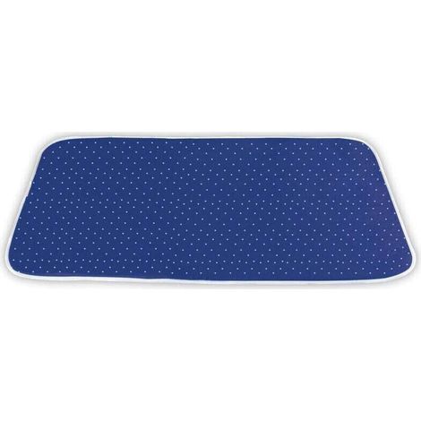 Nappe de repassage , Couverture de repassage, Réflexion de chaleur, Film alu pour bloquer la chaleur, Coton Eco Tex Standard, 130x65 cm, Bleu