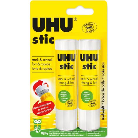 UHU 52190 – Stick di colla, 21 g, 2 pezzi (1/5)