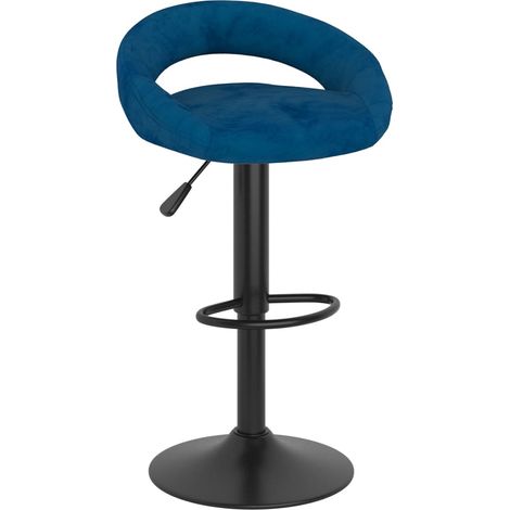 Maison Exclusive - Barhocker 2 Stk. Blau Samt