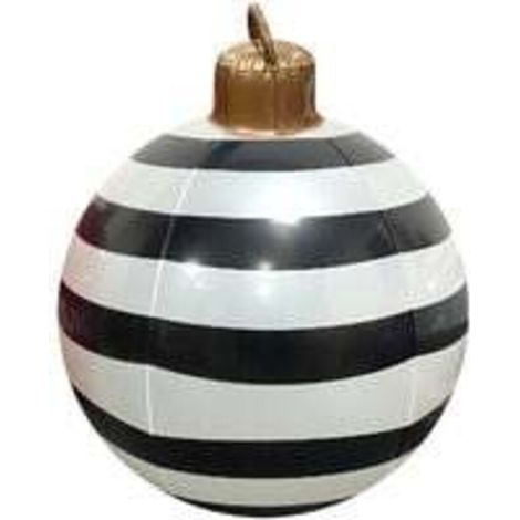 Ornements de Noël Boule de Noël Gonflable Géante Décorée en PVC de Noël Extérieur de 23,6 Pouces Décorations de Boule Gonflable de Noël Boules Gonflables de Noël pour Plein Air à La Maison - 8