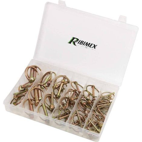 Lot de 50 Goupilles Clips - Acier Zingué - Coffret Pratique - Fixation Sécurisée et Résistante - D-Work (1/2)