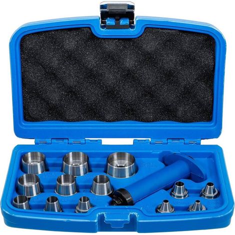 Jeu de Poinçons Creux 14 pcs - 5 à 35 mm - Acier Résistant - Précision et Durabilité, Pro - D-Work (1/5)