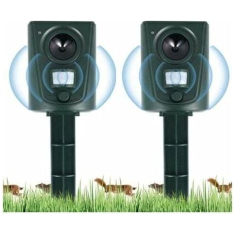 Ultrasonic Cat Repeller for the Garden, Cat Repeller with Ground Spike, Prevents Dogs and Cats, Birds, for Gardens, Fields, Kindergartens, Waterproof MUMU (1/4)