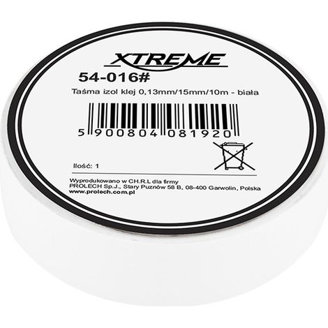RUBAN ISOLANT BLANC 15 x 10 m