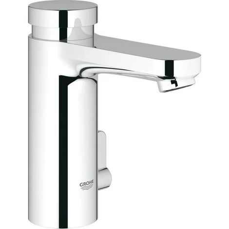 Grohe – Mitigeur de lavabo Eurosmart CT à fermeture automatique – Mélangeur avec limiteur de température – Débit 5 l/min – Finition chromée (1/3)