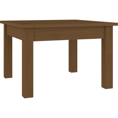 Maison Exclusive - Mesa de centro madera maciza de pino marrón mi (1/5)