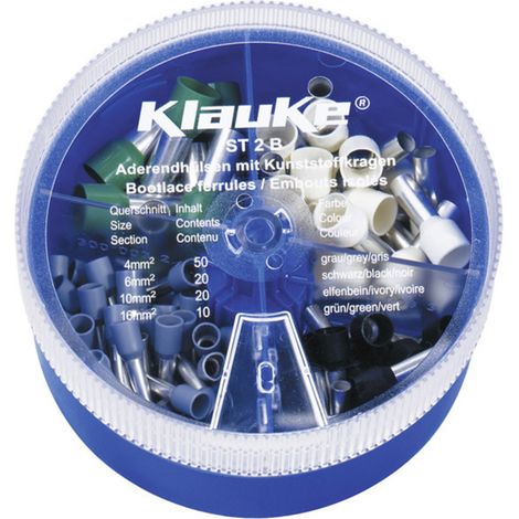 KLAUKE ST2B Streudose mit Aderendhülse isoliert,n 4-16 mm², DIN 46228 Teil 4, Farbcode 1-'1033283'