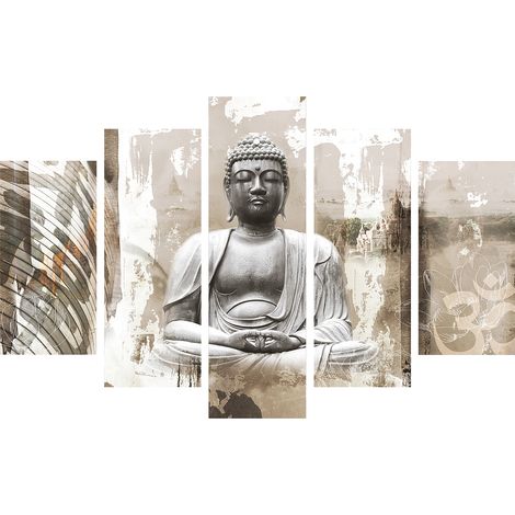 Art for the Home Leinwandbilder Set Buddha XXL (5 st.) 150x100cm