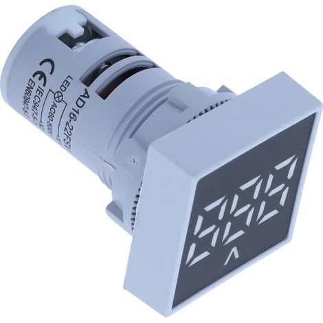 AD16-22FSV Digitale Spannungsanzeige mit mattierter Frontplatte, Spannungsmesser, 60–500 V AC, Weiß (1/5)