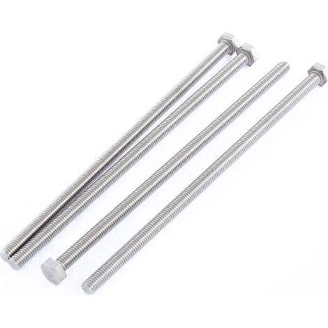 M6 x 150mm A2 Boulon en acier inoxydable entierement filetee a hexagonale 4 Pieces (1/4)