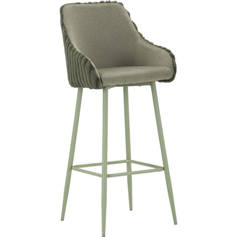 Tabouret de bar Alaska -A- Vert, lot de 2 pièces, 52 x 46 x 111 cm (hauteur d'assise 78 cm) (1/5)