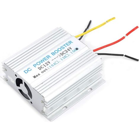Convertisseur de Puissance, Alimentation de Voiture 12V à 24V Convertisseur DC-DC Inverter 15A