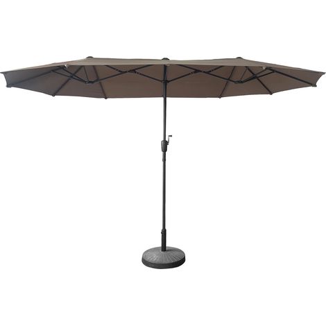 Doppelschirm 2x4m LINAI taupe