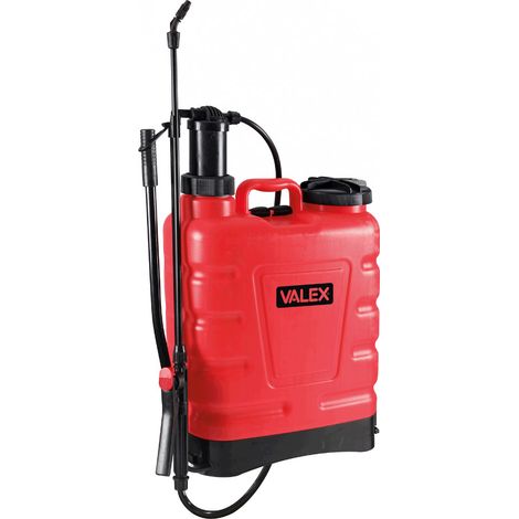Pompa a spalla manuale VALEX 1372051 da 16 l - ugelli intercambiabili con spruzzo regolabile