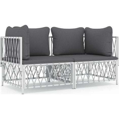 Maison Exclusive - Juego de muebles de jardín 2 piezas con cojine