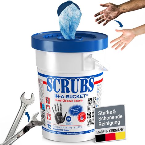 Lingettes humides de nettoyage Scrubs