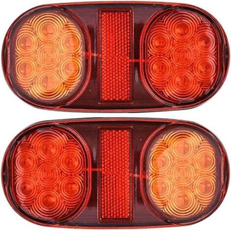 Feux arrière de remorque à LED 12 V, 2 feux arrière de remorque à LED étanches (1/4)