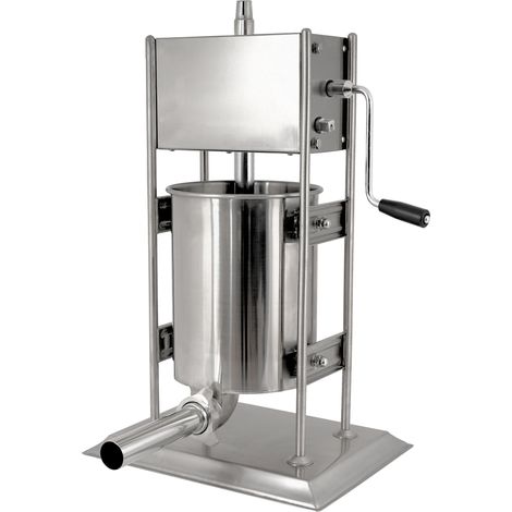 Zelsius Profi Wurstfüllmaschine, 10 Liter, Edelstahl Wurstfüller
