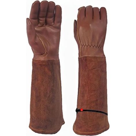 (S) Gants de jardinage 1 paire, gants anti-épines de taille de rose, gants en peau de mouton en peau de porc Gants floraux (1/5)