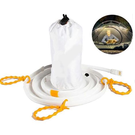 Guirlande lumineuse LED pour camping et randonnée, éclairage de sécurité portable pour tente