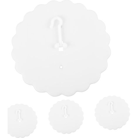 Lot de 4 crochets lit adhésifs pour plafond, installation rapide (1/5)