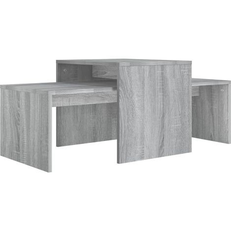 Couchtisch-Set Grau Sonoma 100x48x40 cm Holzwerkstoff vidaXL