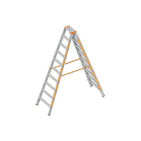 Layher Scala a libro a gradini salita su ambo i lati 2 x 10