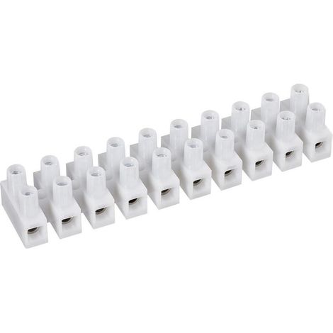 Pinza de dominó blanca, 10 piezas