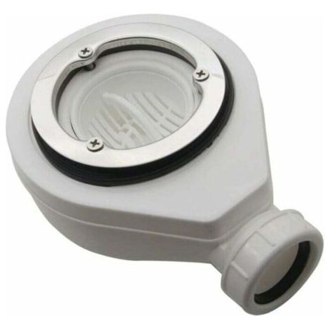 Horizontal drain without cover Ø90 DONA for shower trays (1/4)