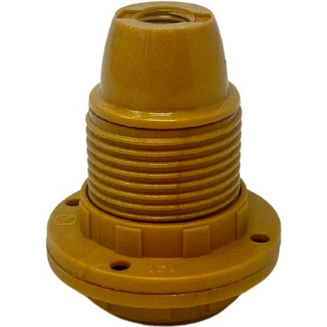 Portalámparas e14 asf todo rosca + 2 arandelas, oro brillante
