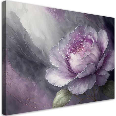 Tableau déco Fleur de pivoine abstraite 90x60 (1/5)