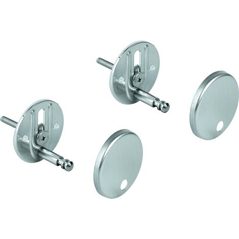 Befestigungssatz 49529 für Bau Keramik WC-Sitz und Deckel chrom