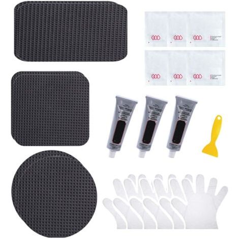 7-piece trampoline repair kit for repairing holes or tears in trampoline mats (1/2)