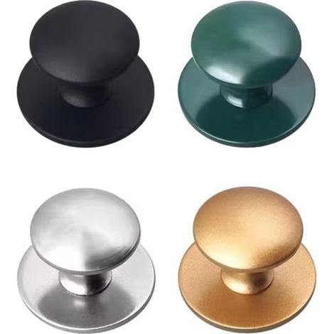 Poignées de porte en verre pour armoire, acier inoxydable, style (1/2)