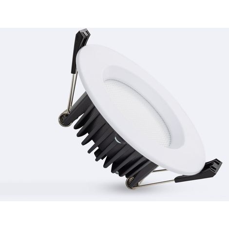 LED Downlight Einbaustrahler Rund Aero 130 lm/W Mikroprismatisch Weiß 6000K LIFUD Kaltweiß 7 W 75 mm (1/4)