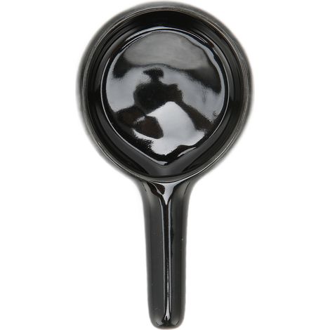 Cuillère en céramique noire pour bougie chauffe-plat, support décoratif pour brûleur d’encens, forme élégante, décoration maison. (1/5)