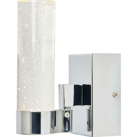 Litecraft Davina Bubble Injected Glass LED IP44 Rated Chrome Bathroom Wall Light (1/5)