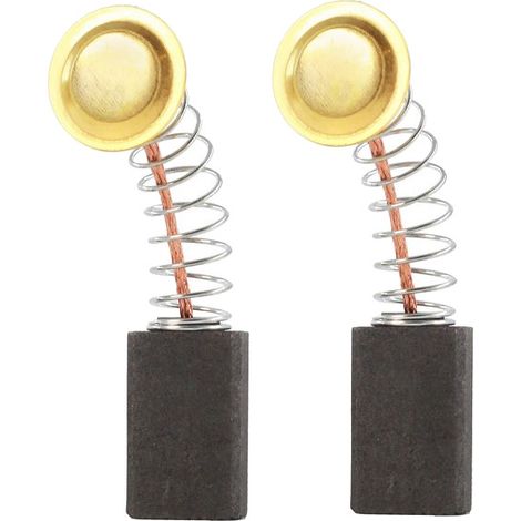 2x Trade-Shop Kohlebürsten Motorkohlen Schleifkohlen 4,5 x 6 x 11/12,5mm für viele Winkelschleifer von Makita, Bosch, Hitachi, Siemens, AEG, Festool
