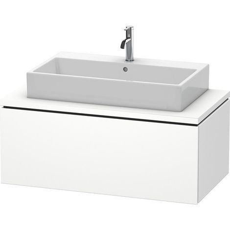Meuble bas console L-CUBE 400x1020x547mm blanc mat