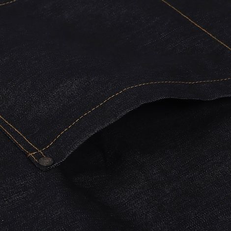 Tablier de travail unisexe en denim avec poches, idéal pour le dessin, la peinture, la restauration et le service en café (noir) (1/5)