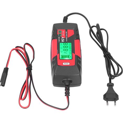 Chargeur de batterie de voiture 6 V/12 V, maintien de charge intelligent et automatique avec écran LCD, SM3-WP-5EU, prise 220-240 V (1/5)