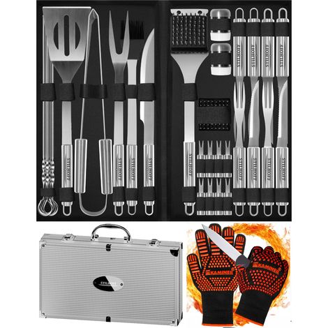 Set di posate e accessori per barbecue STILHOFF BBQ GRILL 35 pezzi 33 + custodia + guanti
